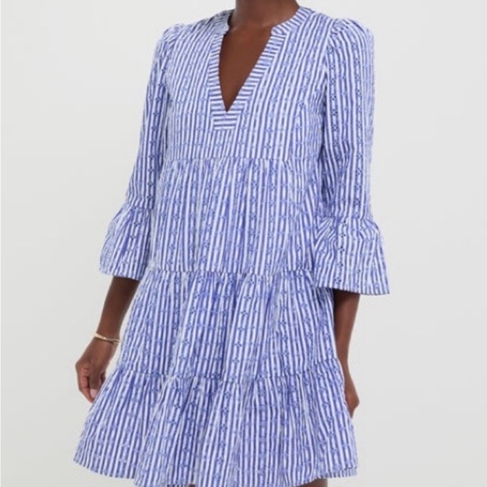Tuckernuck Lanie Blue and White Striped Dress